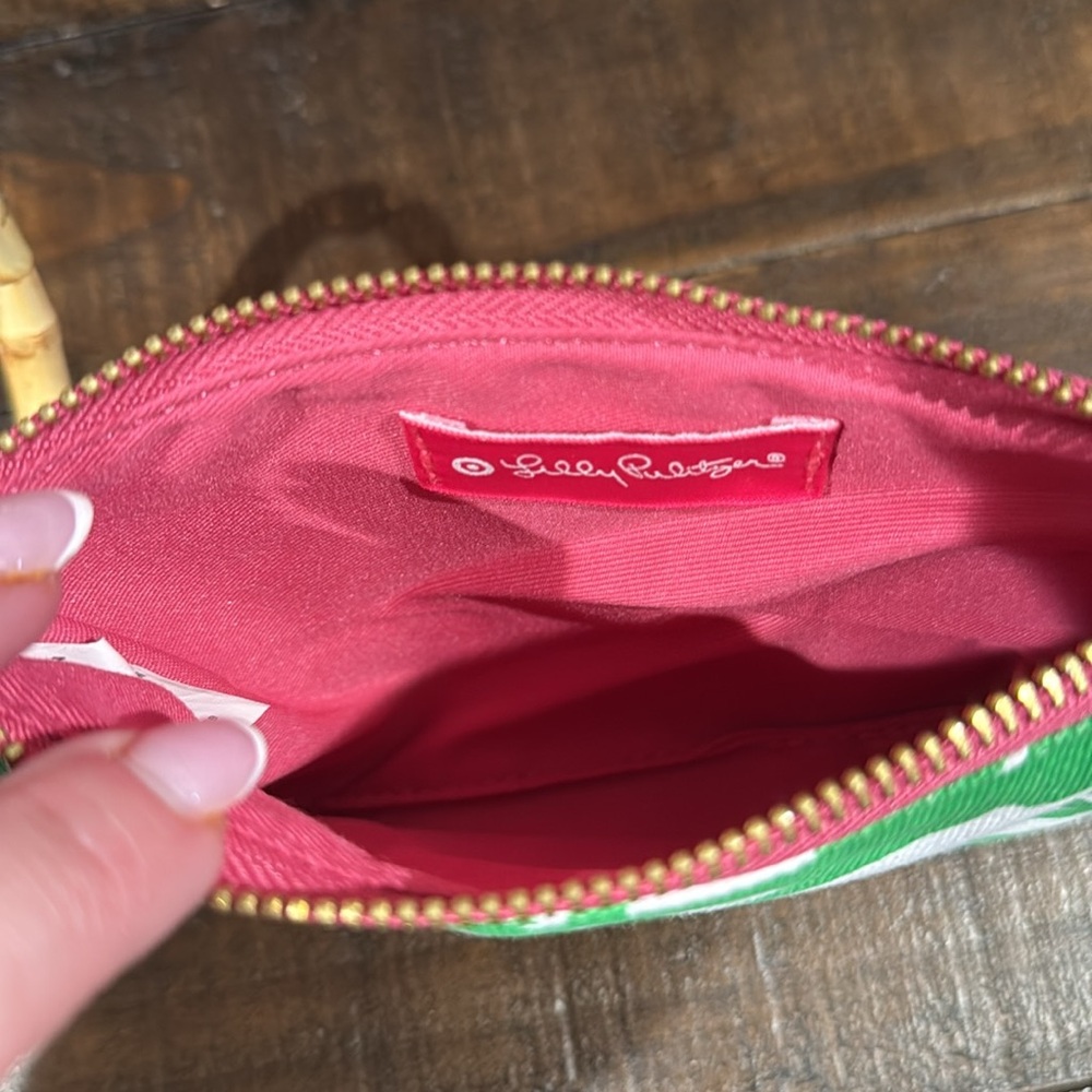 Lilly Pulitzer & Target Collab Wristlet With Bamboo Handle (NWT) - Picture 7 of 9